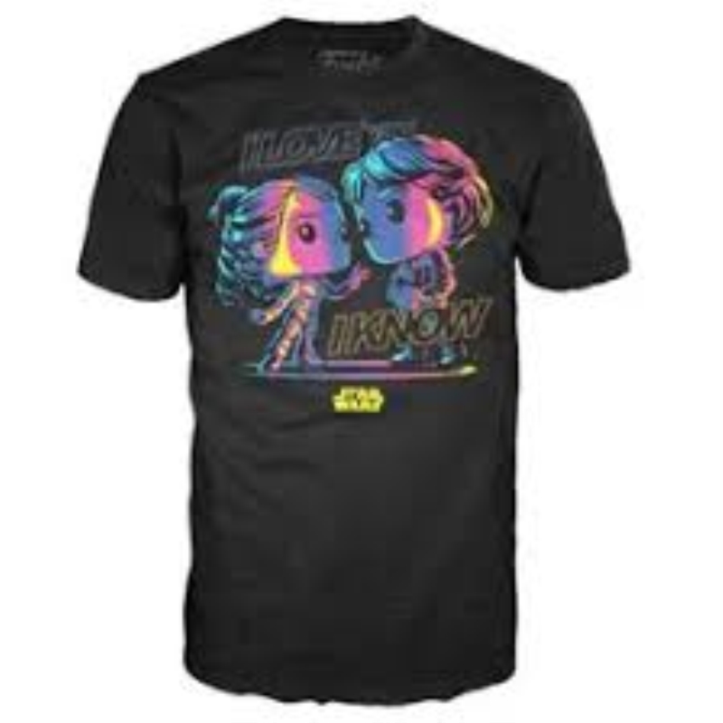 FUNKO T-SHIRT FUNKO TEE STAR WARS HAN LOVES LEILA TG L FUNKO T-SHIRT FUNKO TEE STAR WARS HAN LOVES LEILA TG L